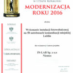 Diploma Modernization of the Year 2016